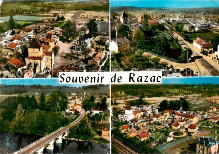 Razac-sur-l Isle 24 Dordogne Eglise et la Place Ste Marie Route de Bordeaux Le P