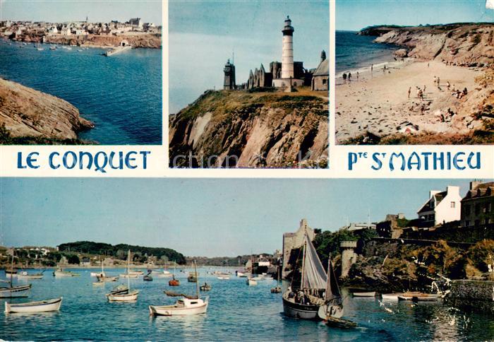 Le Conquet 29 Finistere Pointe Saint Mathieu La Plage et le Port