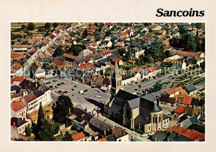 Sancoins Vue generale aerienne