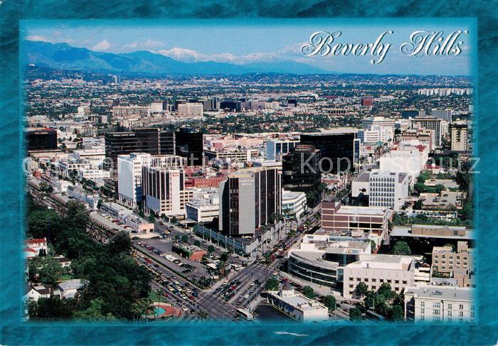 Beverly Hills California USA Rodeo Drive Aerial view