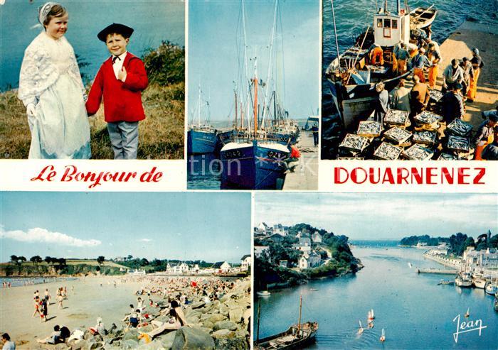 Douarnenez 29 Finistere Costume Thoniers Debarquement de la sar