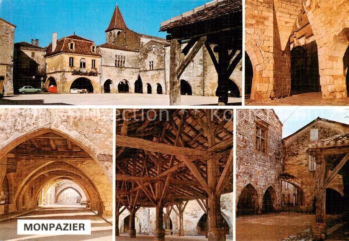 Monpazier 24 Dordogne Bastide fondee en 1284 par Edouard 1er