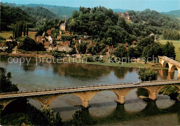 Limeuil Vue aerienne confluent de la Vezere