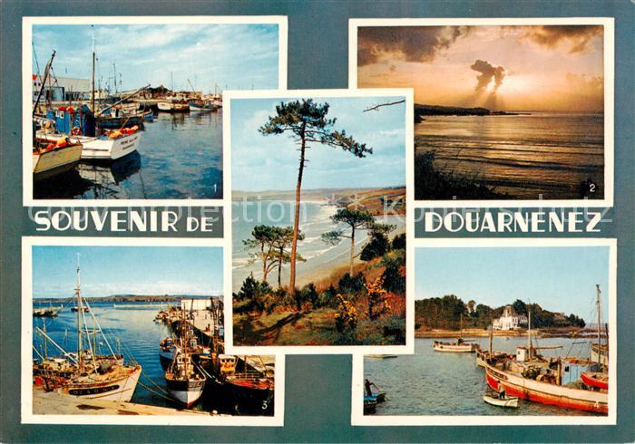 Douarnenez 29 Finistere Le Port Coucher de Soleil Ile Tristan a