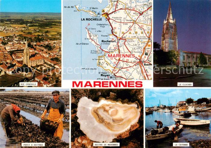Marennes 17 Charente-Maritime Vue generale aerienne Le Clocher Parcs a Huitres H
