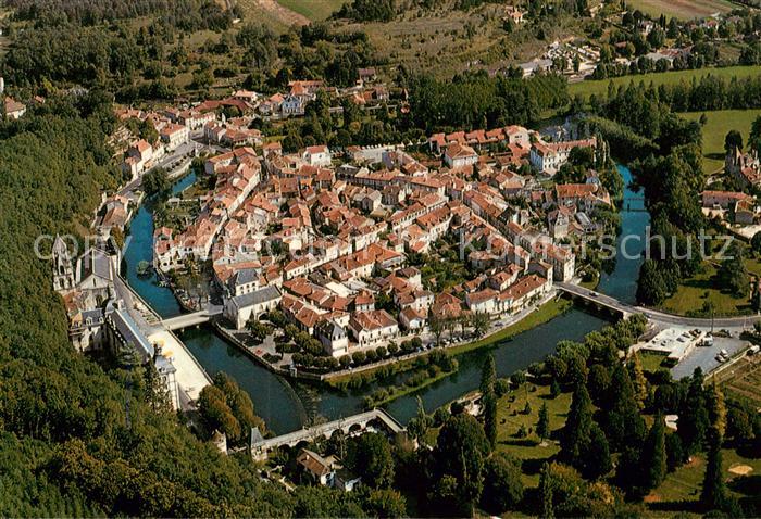 Brantome 24 Dordogne Vue generale aerienne