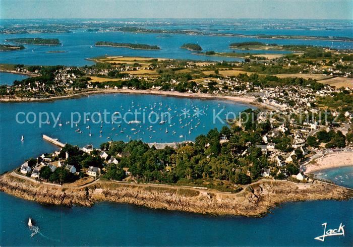 Port-Navalo 56 Morbihan La pointe le port et les iles du golfe Vue aerienne