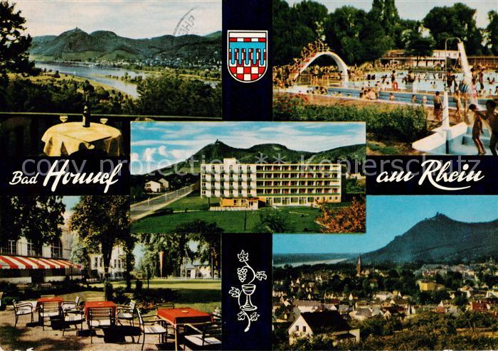 Bad Honnef Rheinpartien Kurklinik Kurgarten Panorama