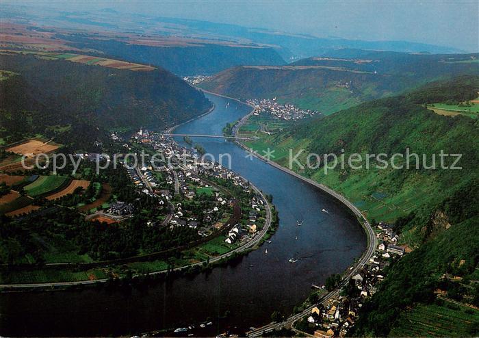 Loef Loef Mosel Fliegeraufnahme mit Alken und Brodenbach