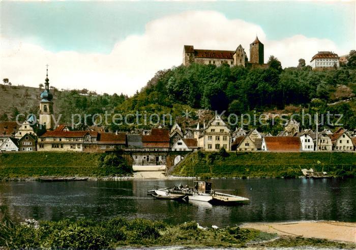 Rothenfels Unterfranken Mainpartie mit Burgblick