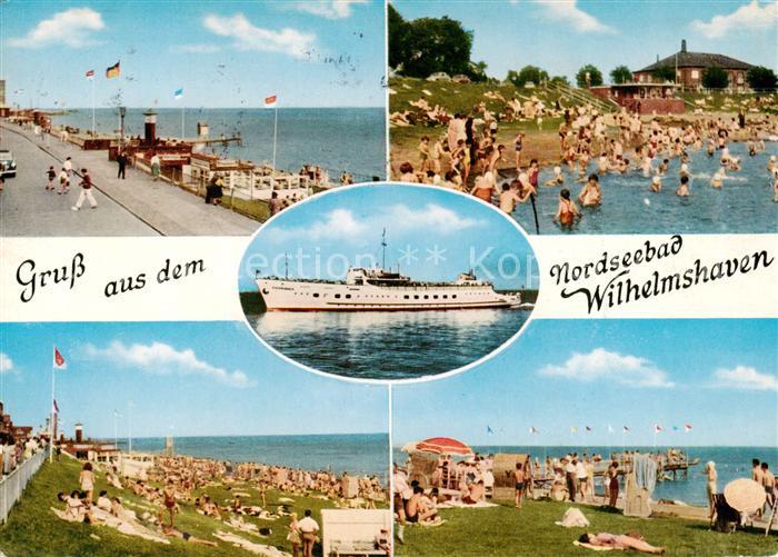 Wilhelmshaven  CITY Promenade Strandpartien Baederschiff Ruestringen