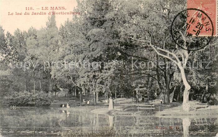 Le Mans Sarthe Le lac du Jardin d Horticulture
