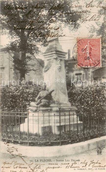 La Fleche 72 Sarthe Statue Leo Delibes