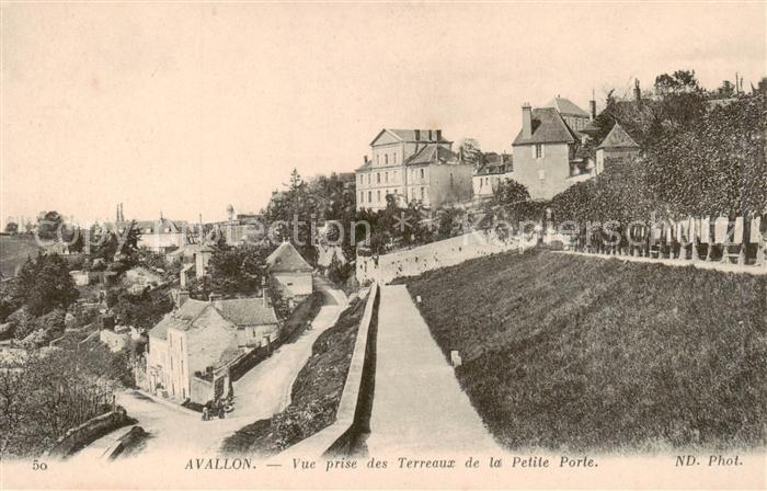 Avallon 89 Vue prise des Terreaux de la Petite Porte