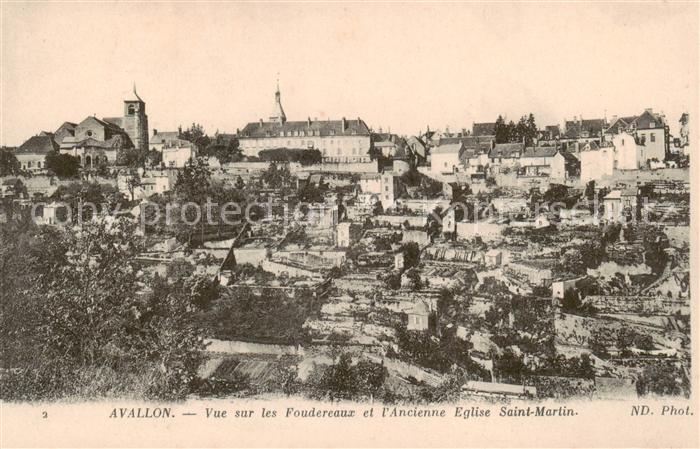 Avallon 89 Vue sur les Foudereaux et l’Ancienne Eg