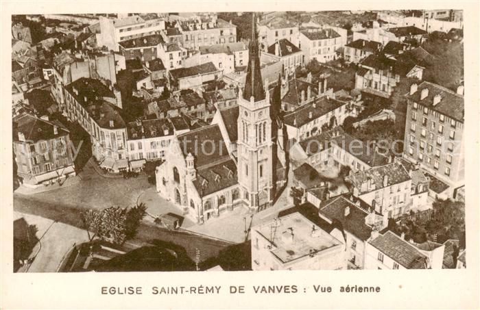 Vanves Eglise Saint Remy de Vanves Vue aerienne