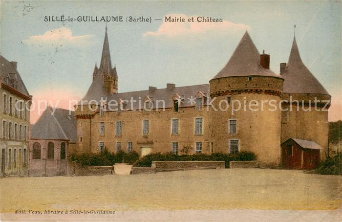 Sille-le-Guillaume 72 Sarthe Mairie et Chateau