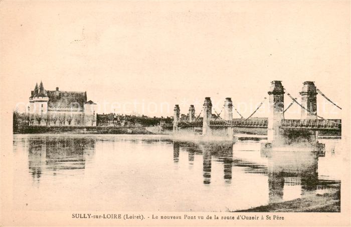 Sully-sur-Loire Le nouveau Pont vu de la route d’Ouzeir a St Pere