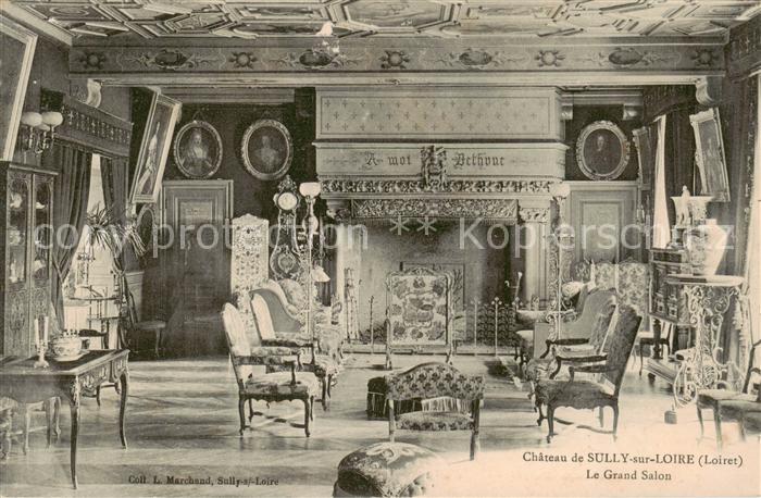 Sully-sur-Loire Chateau de Sully sur Loire Le Grand Salon