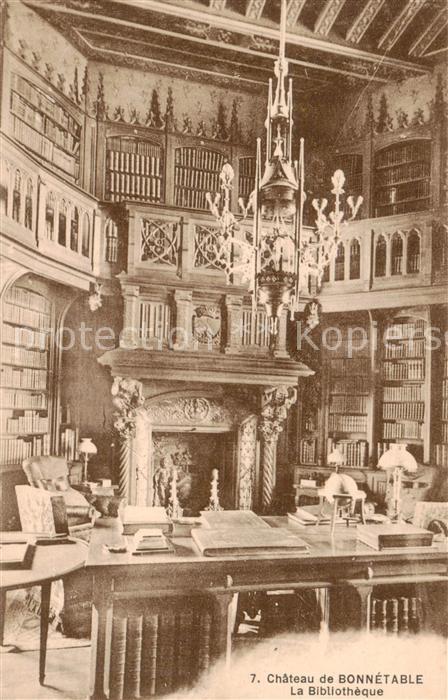 Bonnetable 72 Sarthe Chateau de Bonnetable La Bibliotheque
