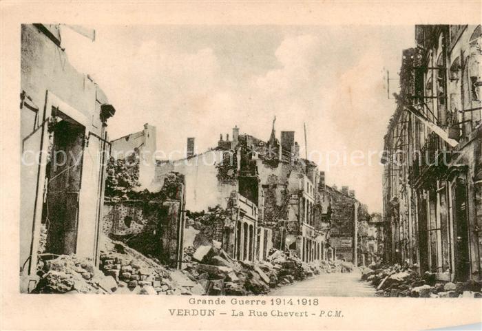 Verdun  55 Meuse Grande Guerre 1914-18 La Rue Chevert