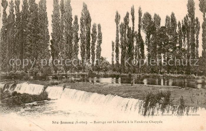 Ste-Jamme-sur-Sarthe Barrage sur la Sarthe a la Fonderie Cha