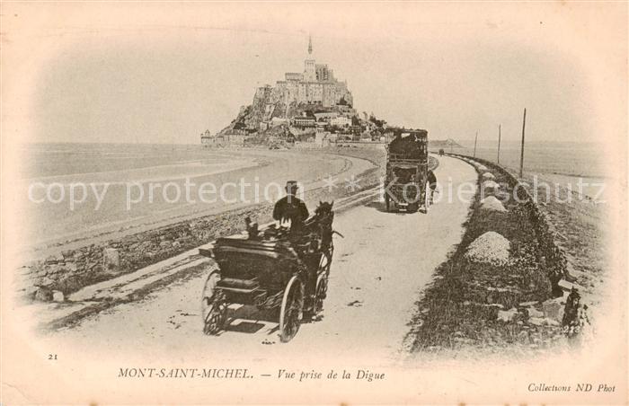 Mont-Saint-Michel Vue prise de la Digue