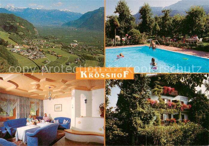 Nals Nalles Suedtirol IT Panorama Pension Kroesshof Zimmer Pool Garten