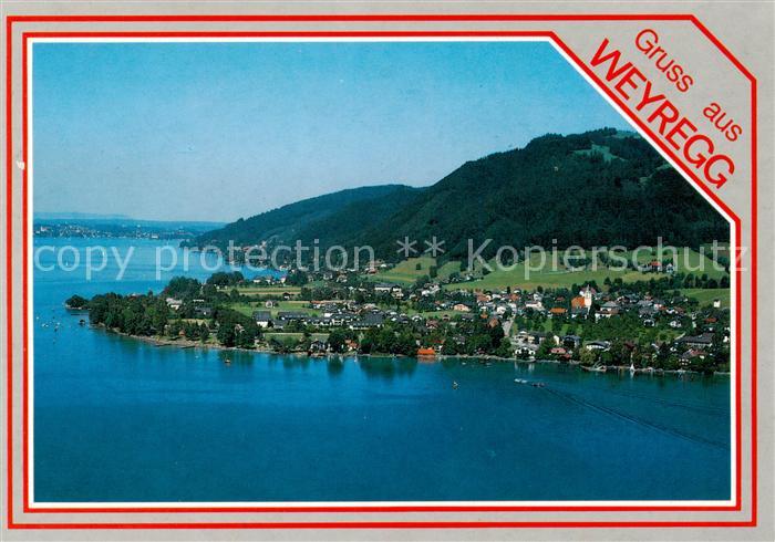 Weyregg Attersee Fliegeraufnahme