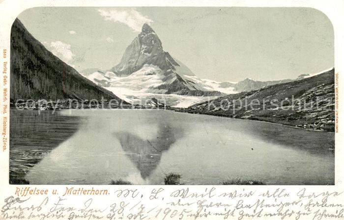 Riffelsee Tirol mit Matterhorn