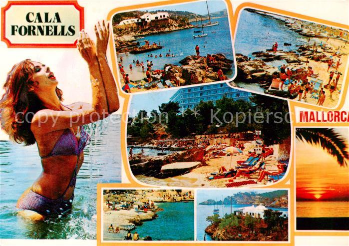 Cala Fornells Paguera Mallorca Islas Baleares ES Strandpartien