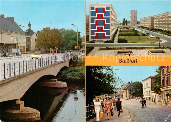 Stassfurt Bodebruecke Am Leninring Karl Marx Strasse