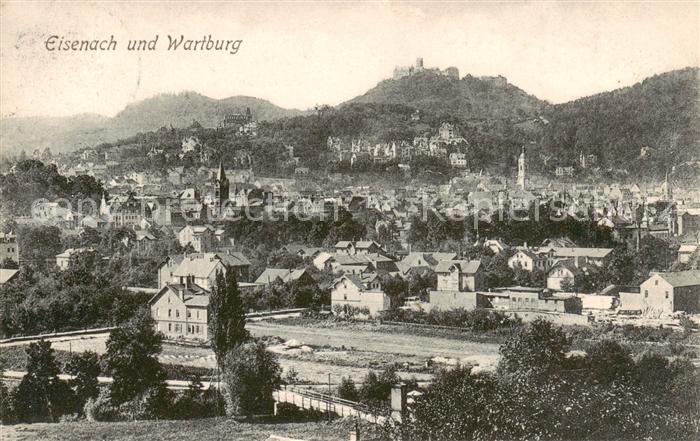 EISENACH Thueringen Panorama mit Wartburg