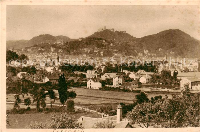EISENACH Thueringen mit Wartburg