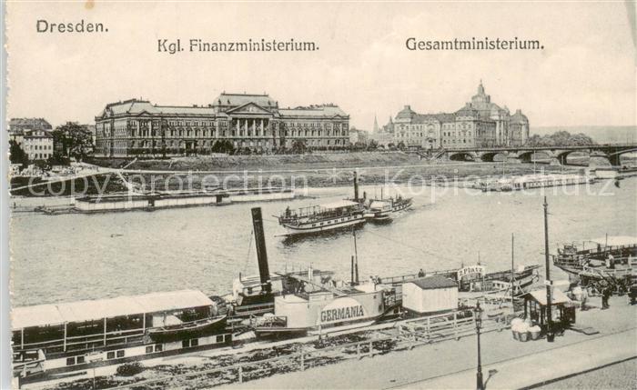 Dresden Elbe Kgl Finanzministerium Gesamtministerium