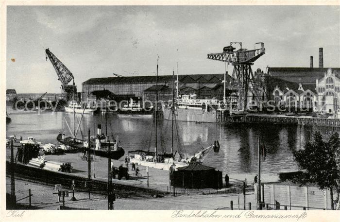 KIEL CITY Handelshafen und Germaniawerft