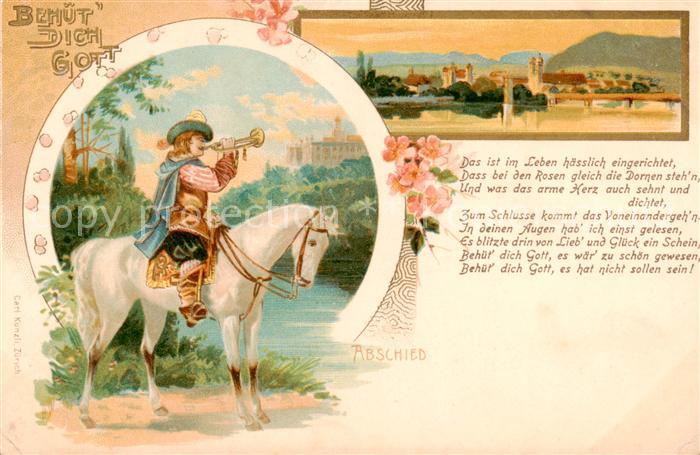 Saeckingen Bad Panorama Der Trompeter von Saeckingen