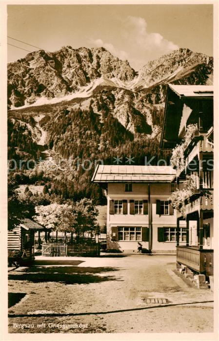 Birgsau Oberstdorf mit Griesgundkoepf