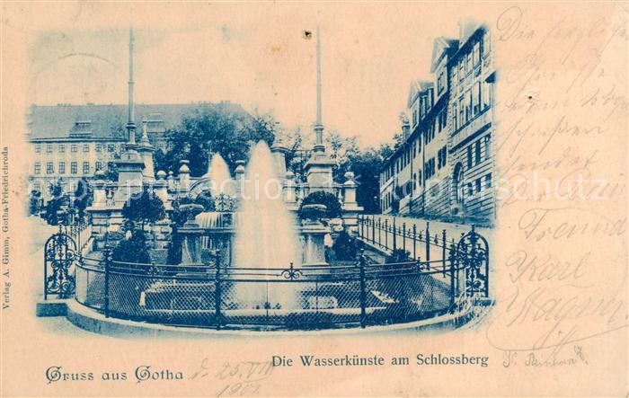 Gotha  Thueringen Die Wasserkuenste am Schlossberg