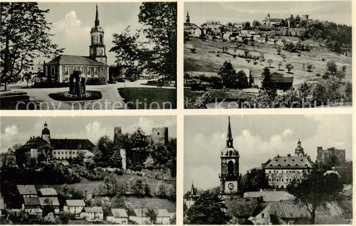 Frauenstein Brand-Erbisdorf Osterzgebirge Kirche Panorama Schloss