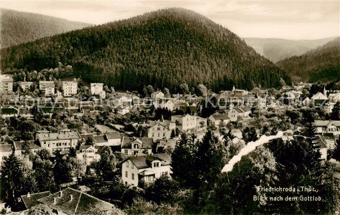 Friedrichroda Blick nach dem Gottlob