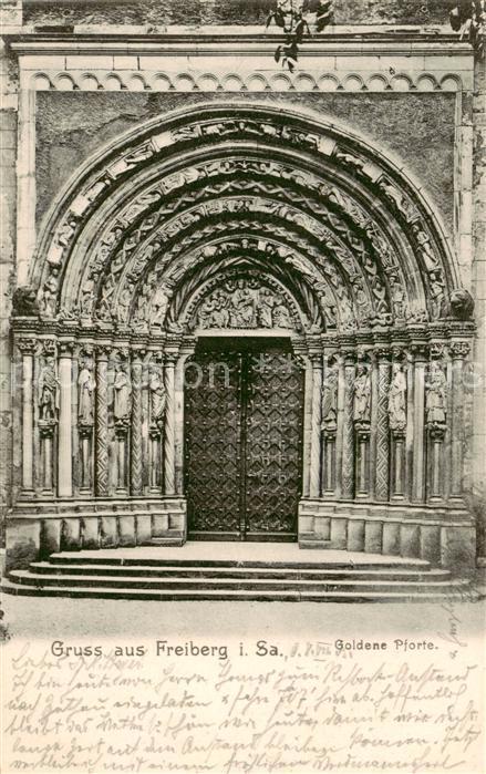Freiberg  Sachsen Goldene Pforte Freiberger Dom