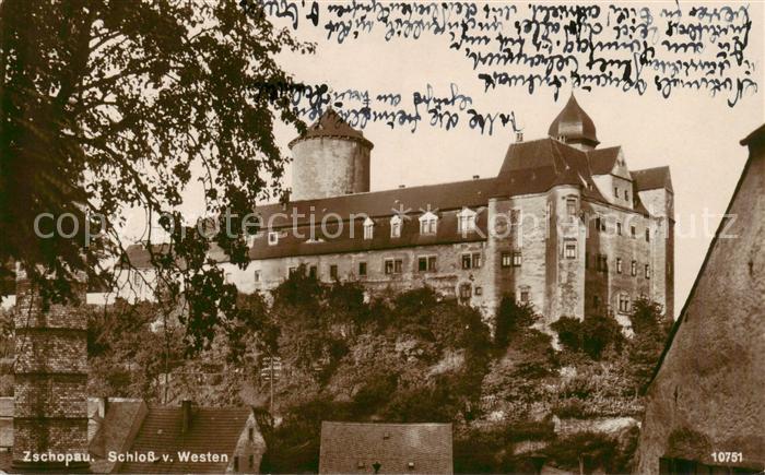 Zschopau Schloss von Westen
