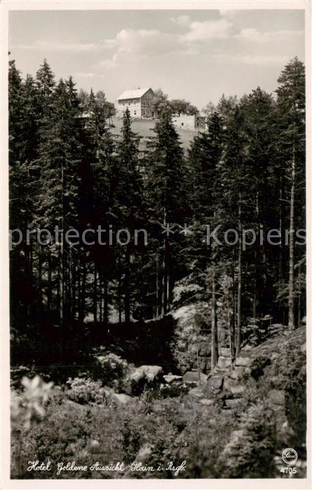 Hain  Giersdorf Riesengebirge Podgorzy PL Hotel Goldene Aussicht