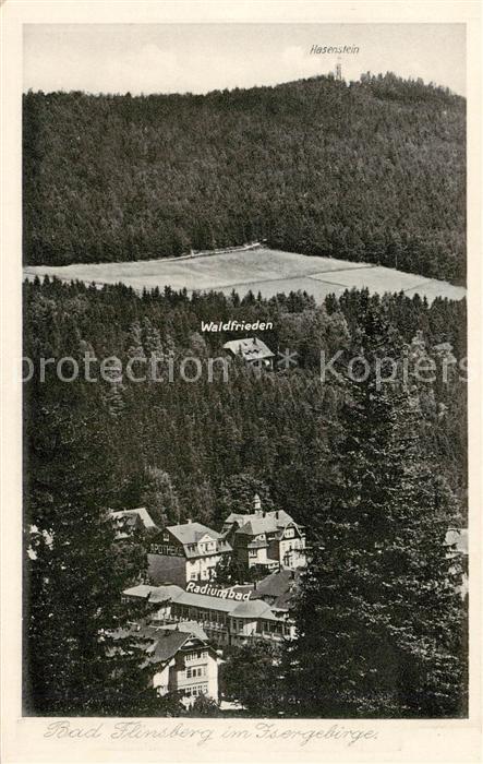 Bad Flinsberg Swieradow Zdroj PL Radiumbad Haus Waldfireden und Hasenstein