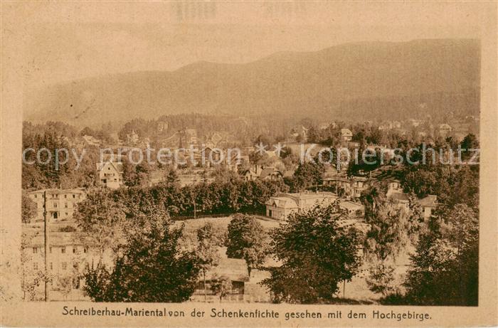Schreiberhau Szklarska Poreba Riesengebirge PL Mariental von der Schenkenfichte