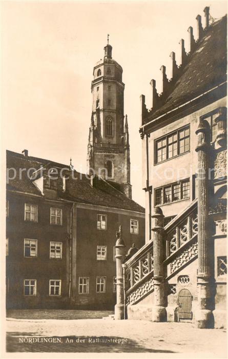 Noerdlingen An der Rathaustreppe