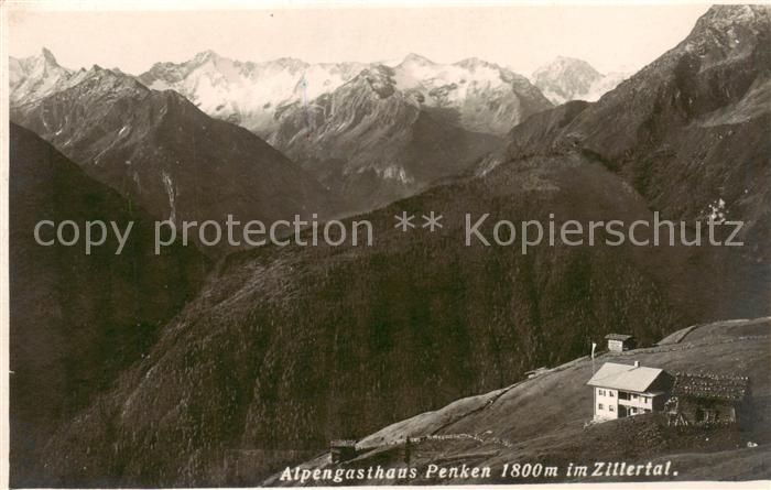 Penken 2095m Zillertal AT Alpengasthaus Penken Panorama
