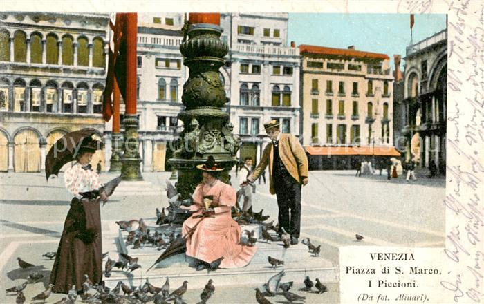 Venezia Venedig Piazza di San Marco I Piccioni