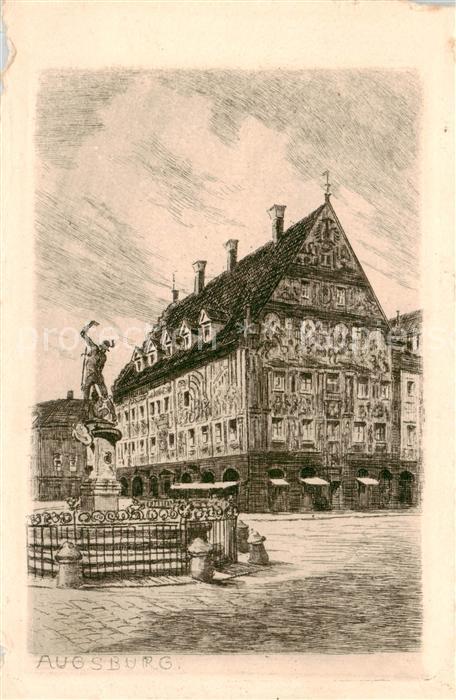 Augsburg Brunnen Denkmal